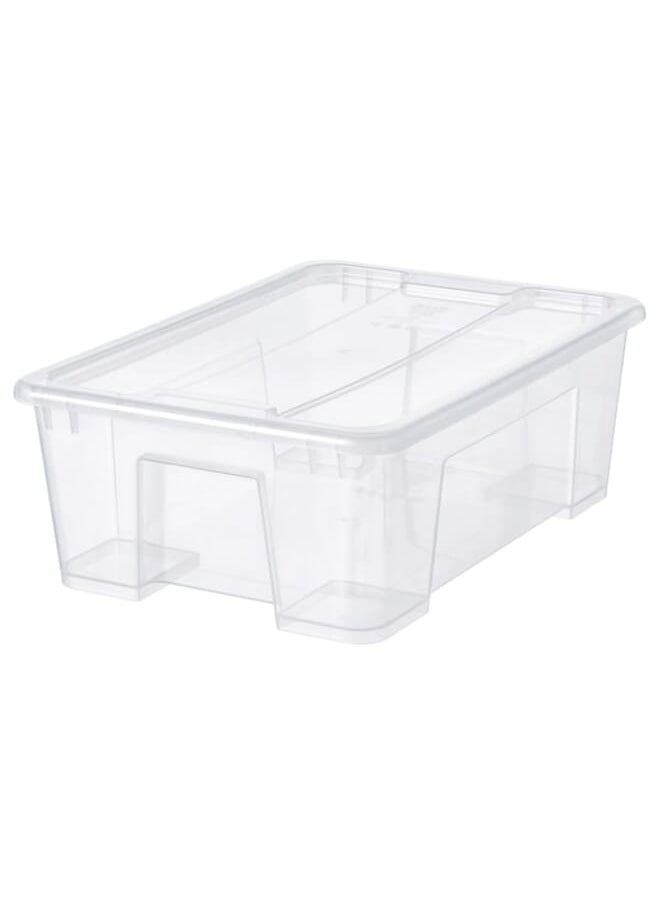 erorex - Box With Lid Transparent 39X28X14 Cm/11 L - Image 1