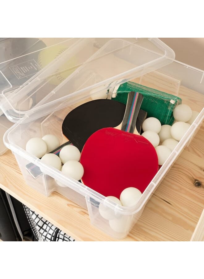 erorex - Box With Lid Transparent 39X28X14 Cm/11 L - Image 1
