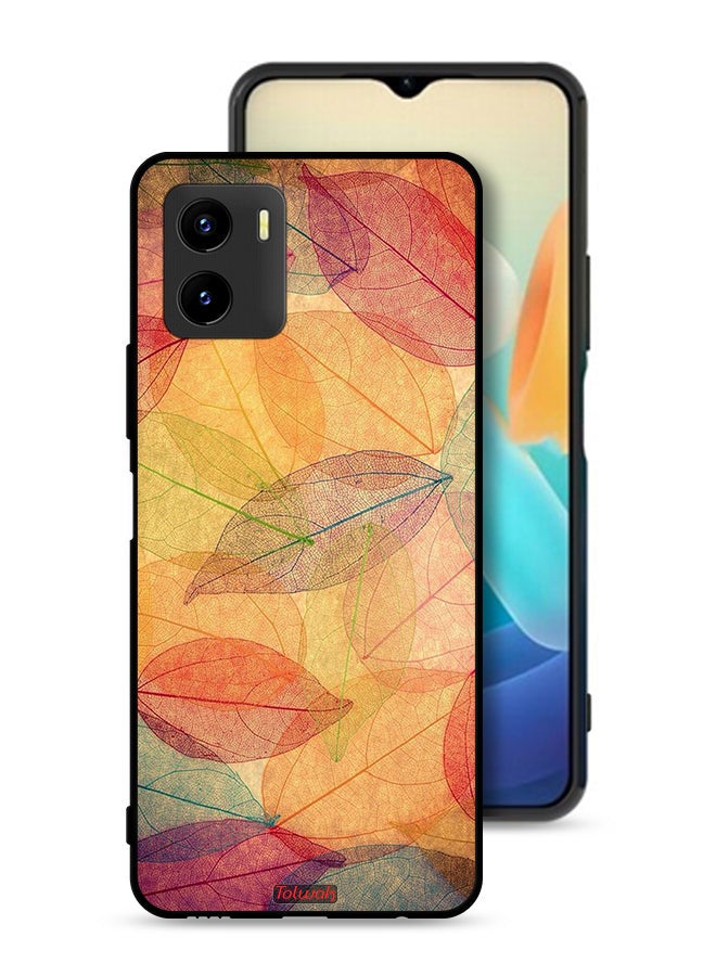 Tolwak Vivo Y15s Protective Case Cover Leaves Abstract Digital Art - Image 1