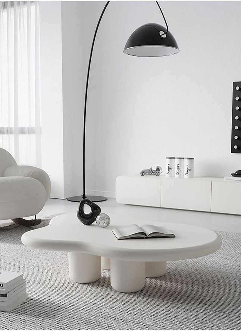 Generic Modern Design Side Table Living Room Home Furniture Nordic Style Irregular Shape Coffee Table in Cloud shape Simple Small Household Shaped Table Tea Table for Living Room Balcony Garden, Living Room Table Bed Room 120 cm  - Image 2