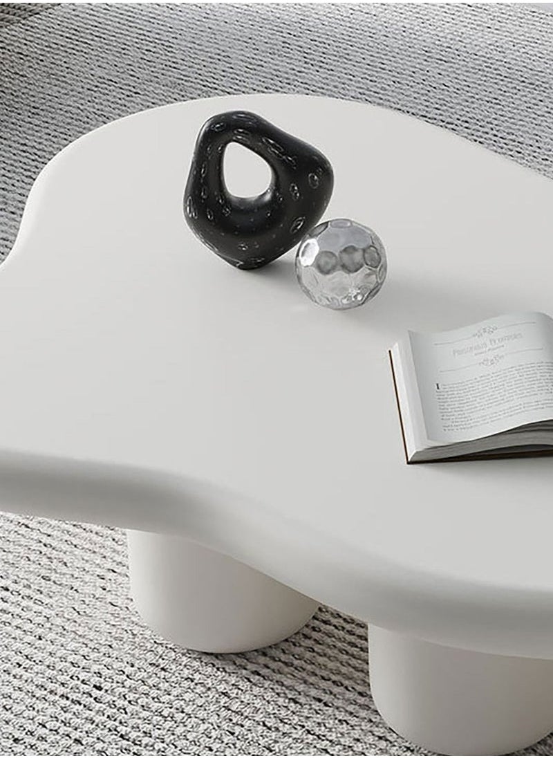 Generic Modern Design Side Table Living Room Home Furniture Nordic Style Irregular Shape Coffee Table in Cloud shape Simple Small Household Shaped Table Tea Table for Living Room Balcony Garden, Living Room Table Bed Room 120 cm  - Image 5