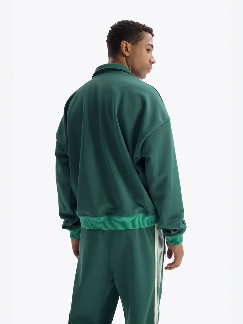 Giesto Pine Green GIESTO Drawstring Neckline Printed Sweatshirt for Men | Best Price UAE