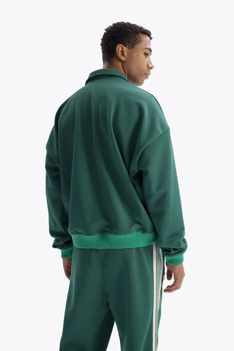 Giesto Pine Green GIESTO Drawstring Neckline Printed Sweatshirt for Men | Best Price UAE