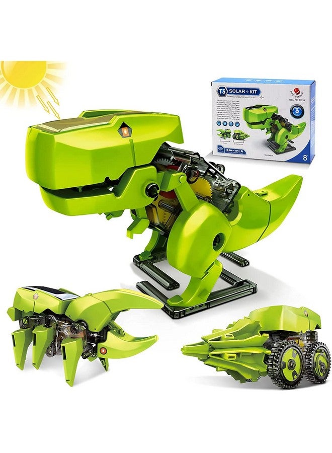 ريس 52 ألعاب روبوت الديناصور REES52، مشاريع جذعية للأطفال من سن 8 إلى 12 عامًا، مجموعة روبوت يعمل بالطاقة الشمسية 3 في 1، ألعاب بناء وبرمجة للأطفال من سن 8 إلى 12 عامًا، هدايا للأولاد والبنات من سن 8 إلى 12 عامًا، 3 في 1 - Image 1