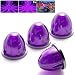 BJZ 4Pcs Purple Watermelon LED StrobeConstant Marker Lights Dual Function WatermelonShaped Side Marker Clearance Tail Top Cap Roof Lights for Trailer Truck SemiTrailer HeavyDuty Truck Bus Van - Image 2