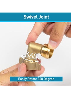 SYOSI 90 Degree Hose Elbow - 3/4" NH Thread,Garden Elbow Connector,Perfect for RV, Washing Machine, Faucet - 2 Pack  - Image 4