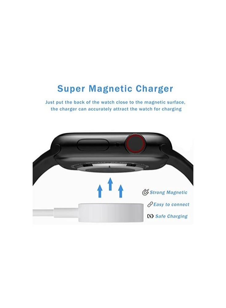 ELTRAZONE Watch Charger for iWatch Wireless Magnetic Charging Cable Cord Compatible with Apple Watch Series SE 7 6 5 4 3 2 1 - Image 3