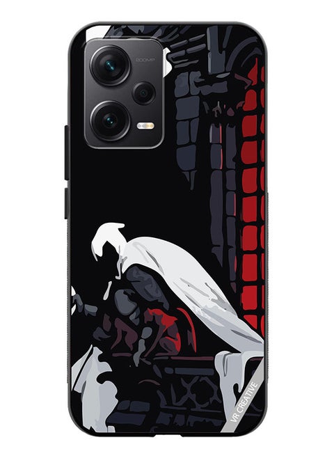 Protective Case Cover For Xiaomi Redmi Note 12 Discovery Moon Knight Design Multicolour