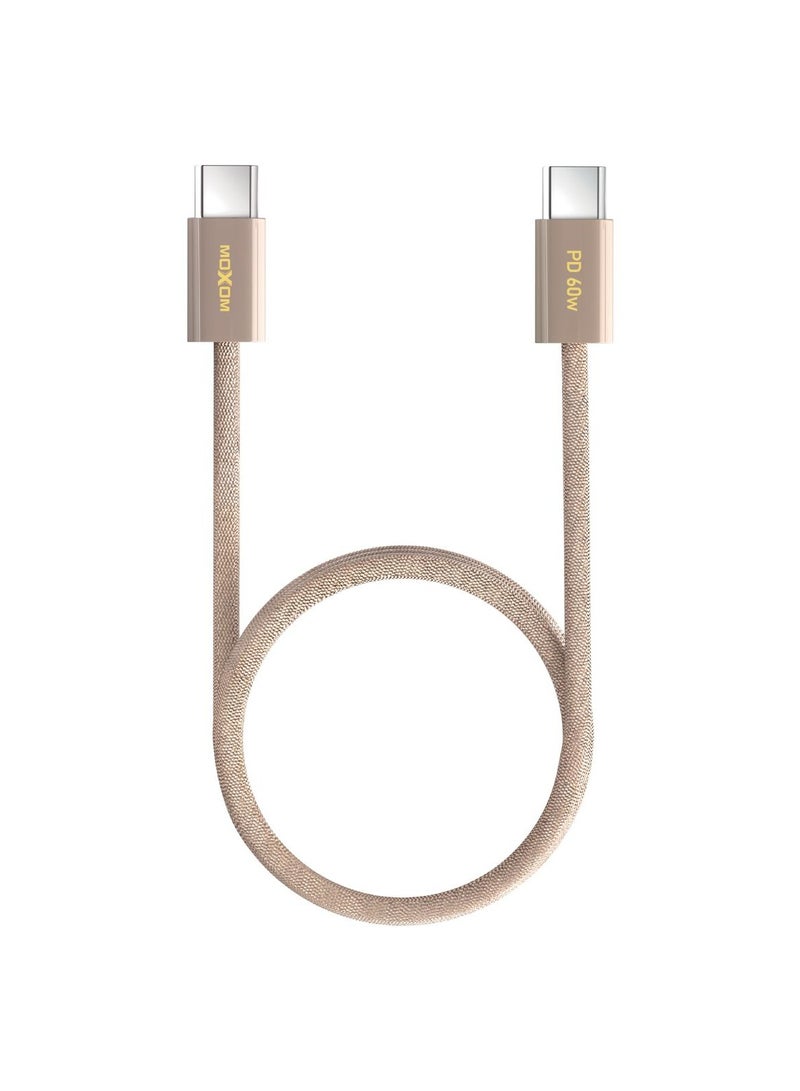 MOXOM MX-DT888 wireless earbuds [3-IN-1], In-Ear 5.3 Bluetooth Earbuds Touch Control 30 Playtime, Light-Weight Earphones with charger and cable, Noise Cancelling Earbuds [DESERT GOLD] - Image 5