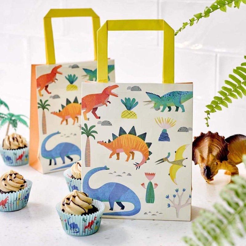 Talking Tables Dinosaur Treat Favor Party Bags 8pk, One, Multicolour - Image 3