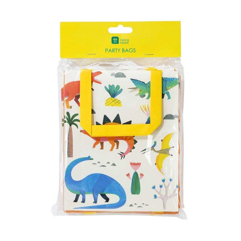 Talking Tables Dinosaur Treat Favor Party Bags 8pk, One, Multicolour - Image 2
