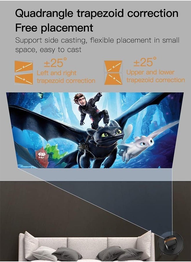 Digisand - Portable Video Projector,  1080P HD Projector Dual WiFi 150" Screen Display Mini Projector, Outdoor Movie Projector 4K Support - Image 1