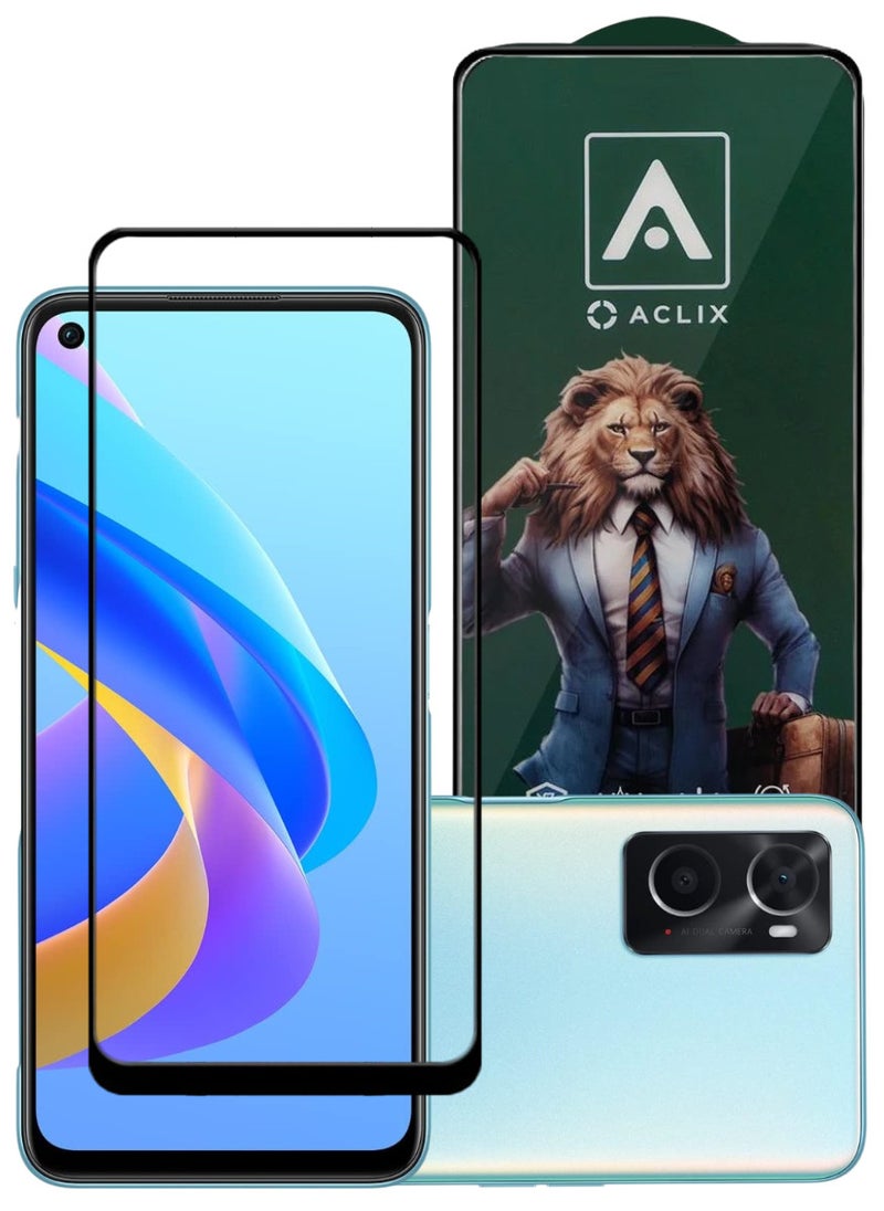 ACLIX Antistatic ESD Dustproof Premium Quality High Definition Tempered Glass Screen Protector Designed For Oppo A76 - Image 1