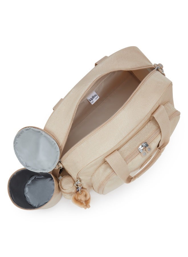 kipling Camama Large baby bag with changing mat Sparkled Beige - Image 4