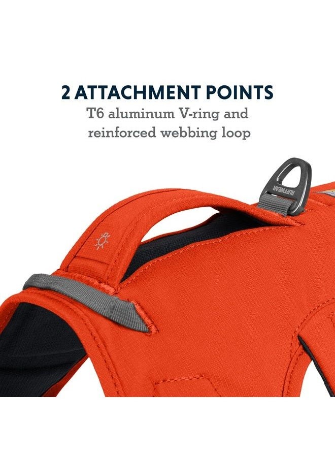 RUFFWEAR , Web Master, Multi-Use Support Dog Harness, Hiking and Trail Running, Service and Working, Everyday Wear, Blaze Orange, XX-Small  - Image 2