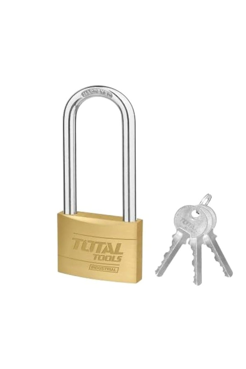 Total Brass Padlock 30Mm 97G Long Ring Heavy Duty Tlk32302L