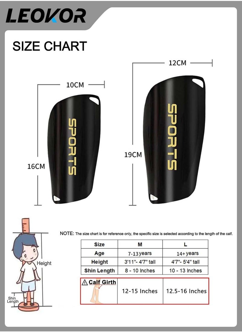 Football Shin Guards Set,with Shin Guard Sleeves and Non-Slip Socks and Shin Guards,Adult Youth Soccer Shin Guards,Soccer Games Leg Protection,Reduce Shocks and Injuries