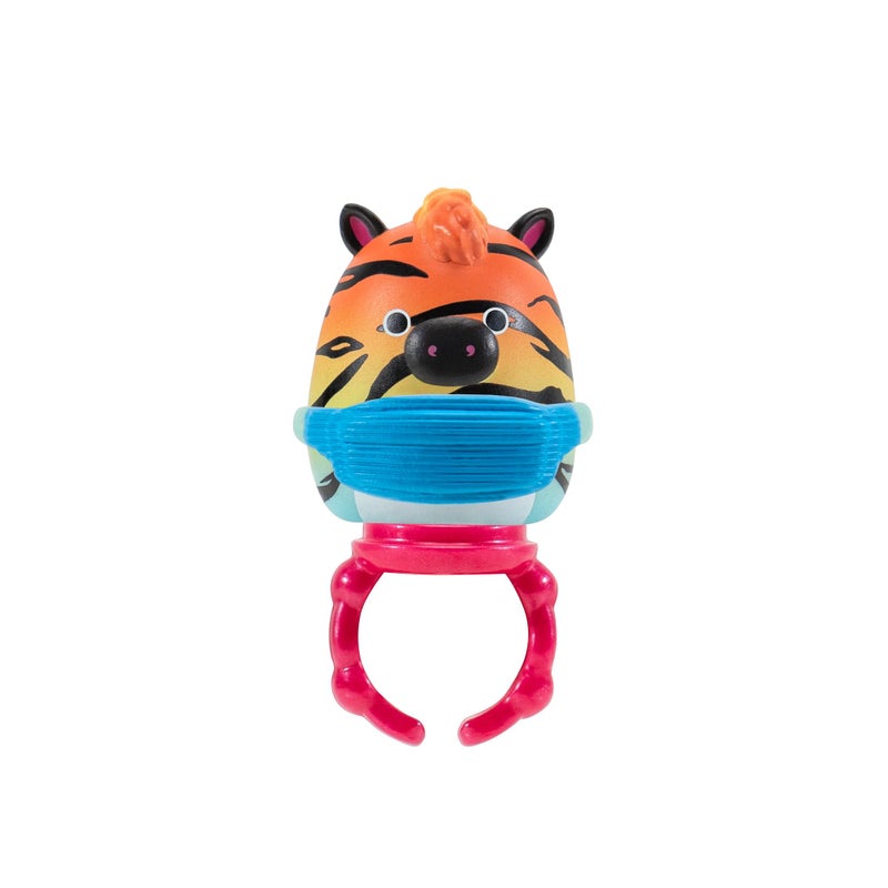 Squish-a-longs 8 Pack - 1â€ Mini-Squish with 2 Accessories, 1 Ring, and a Collectorâ€™s Guide - Collect, Trade, & Play - Image 2