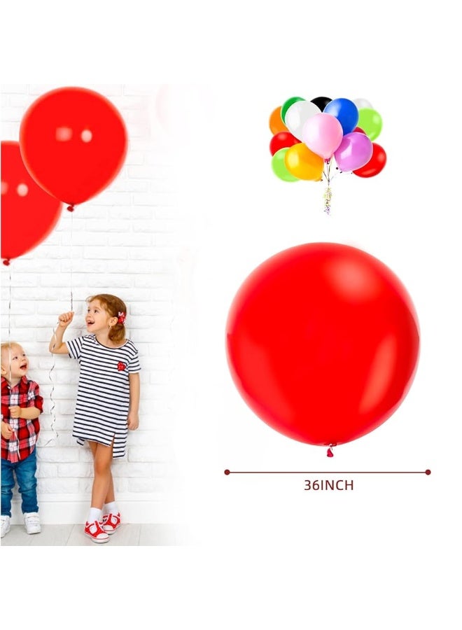 Koogel 36 Inch Big Balloons, 15 PCS Jumbo Latex Giant Balloons Large Balloons for Birthday Baby Shower Wedding Party Festival Event Carnival Decor - Image 2