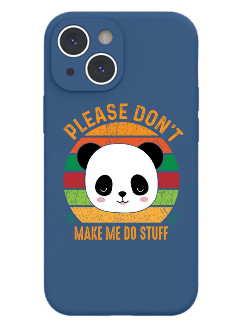 Theodor Protective Slim Fit Case Liquid Silicone Cover with Full Body Protection Anti-Scratch Shockproof Case For iPhone 13 Blue  - Pop It Unicorn - Image 1