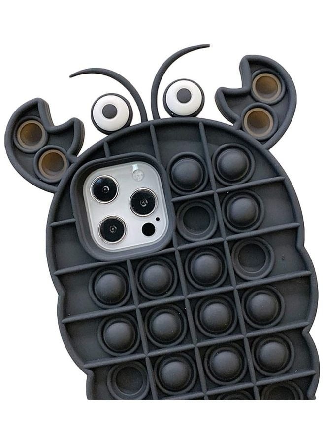 XiuWoo Cute Push Pop Bubble Fidget Toy 3D Cartoon Animal Soft Silicone Stress Reliever Phone Cover For iPhone 12 pro/12 - Image 2