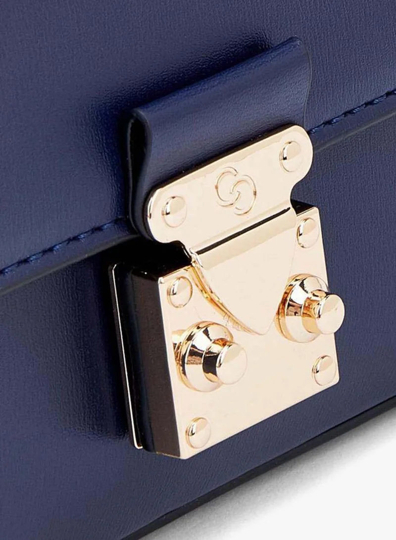 Celeste NAVY Solid Crossbody Bag With Magnetic Clasp Closure for Women | Best Price UAE