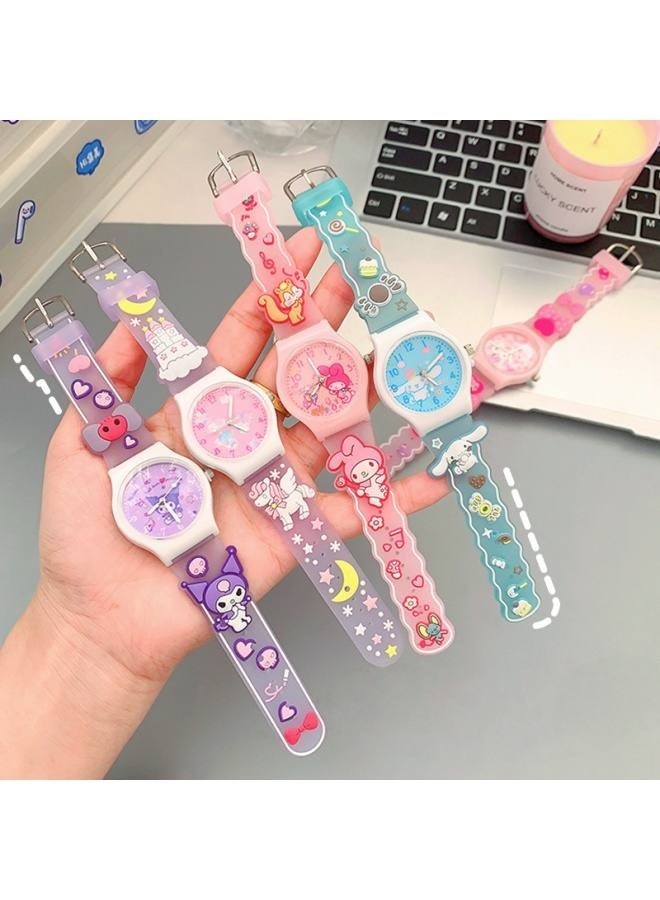 Kids Smartwatches Watch Bracelet with 3D Cartoon Silicone Children Toddler Wrist Watch Bangle Little Child Toys for Girls Kids 4pcs - Image 4