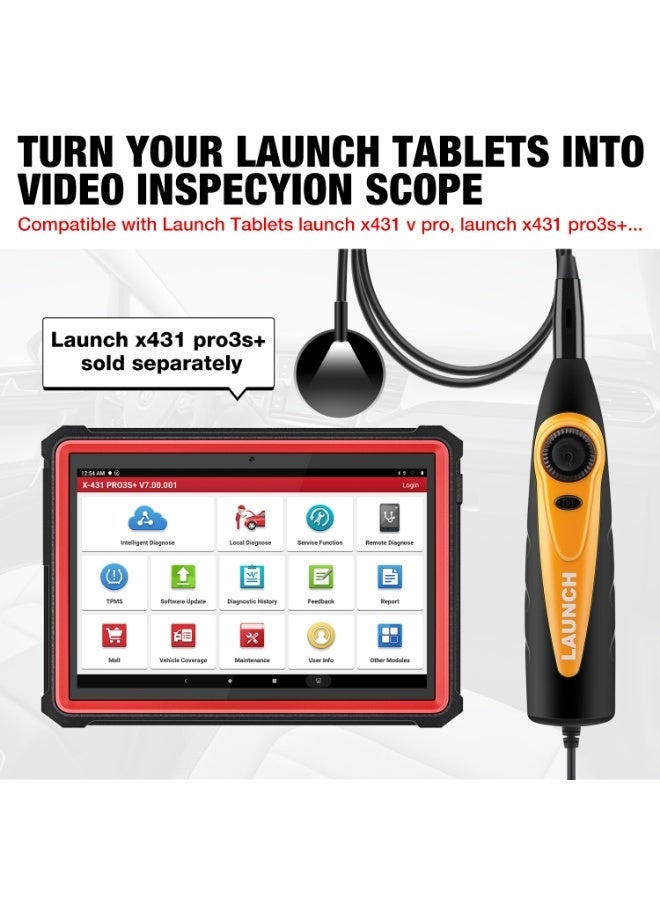 LAUNCH VSP-600 Endoscope Camera, Endoscope Inspection Camera with 6 Adjustable LED Digital Endoscope, IP67 Waterproof Semi-Rigid Cable, for Android Phone, Tablet Device and LAUNCH X431 Diagnostic Device - Image 1