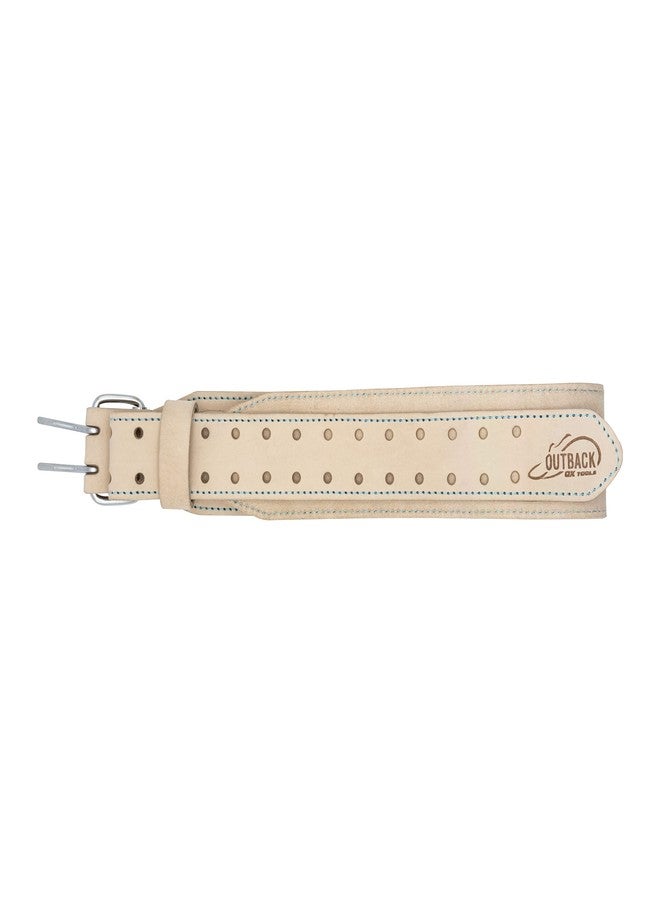 Ox Large 34" to 44" Waist OX TOOLS Pro 3-Inch White Leather Tool Belt - For Tool Rigs, Pouches & Holsters - Image 2