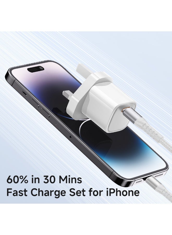 Mcdodo CH-0580 30W USB-C PD Mini GaN Fast Charger UK Plug White Single Port Type-C Wall Adapter - Image 5