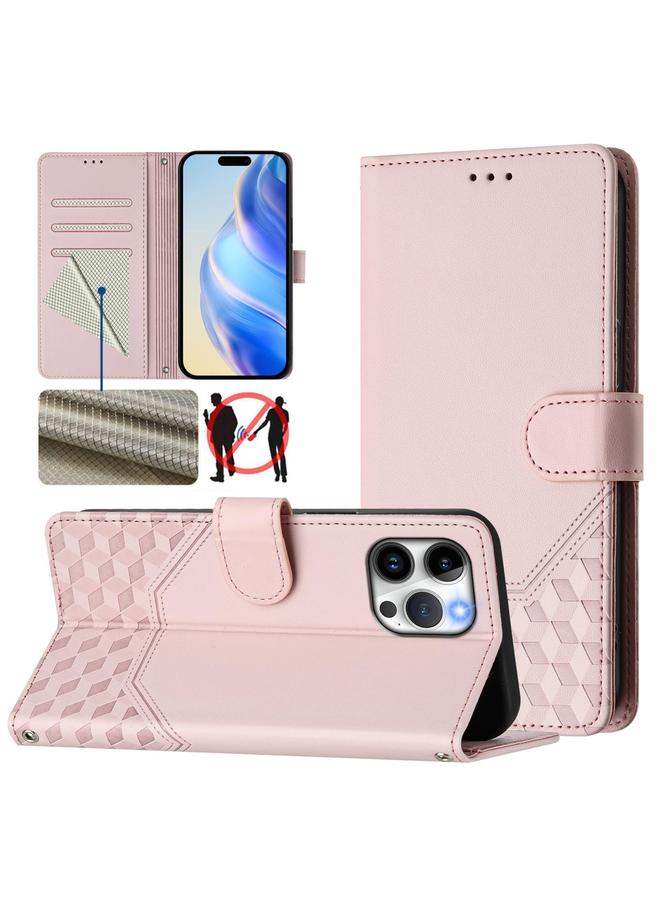 زبون جراب هاتف جلدي منقوش بتقنية RFID لهاتف iPhone 13 Pro Max - Image 1