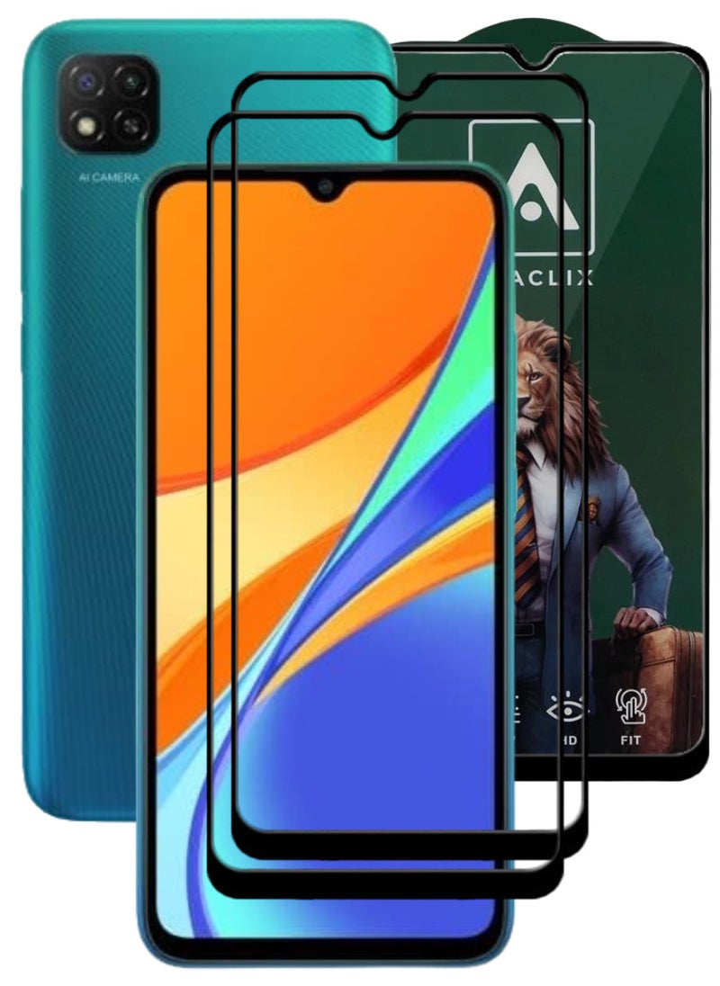 ACLIX 2 Pieces Antistatic ESD Dustproof Premium Quality High Definition Tempered Glass Screen Protector Designed For Xiaomi Redmi 9C - Image 1