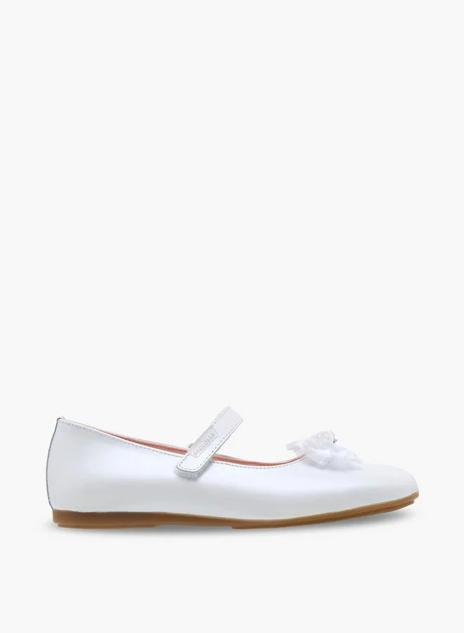 بابلوسكي Girls Bow Embellished School Mary Jane Shoes