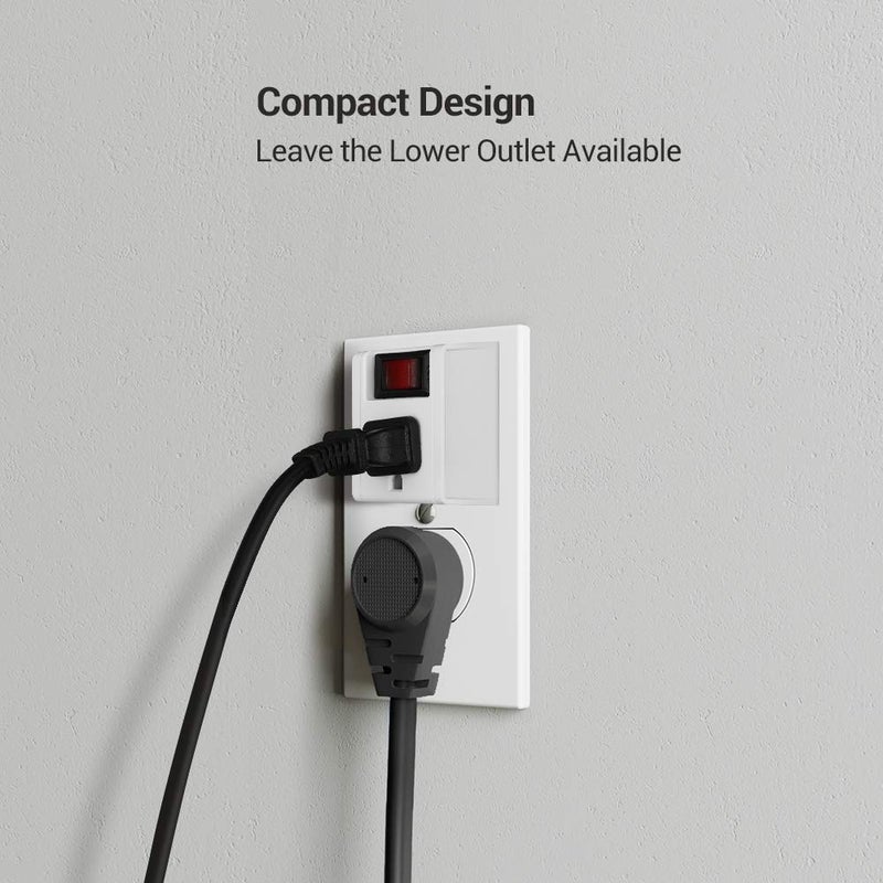 DEWENWILS [UL Listed] Grounded Single Port Power Adapter with On/Off Switch, 3 Prong Electrical Plug Outlet Switch, 15A Circuit Breaker, 280J Surge Protector, White, 3 Pack - Image 5