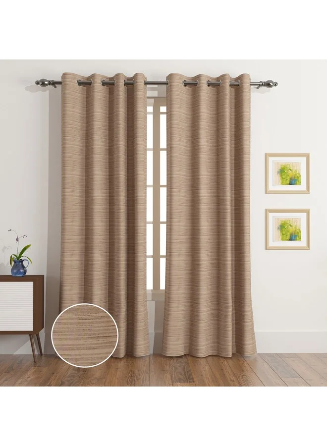 Home Box Darcy Slub Textured Single Curtain 135 X 240 Cm