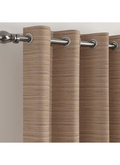 Home Box Darcy Slub Textured Single Curtain 135 X 240 Cm  - Image 2