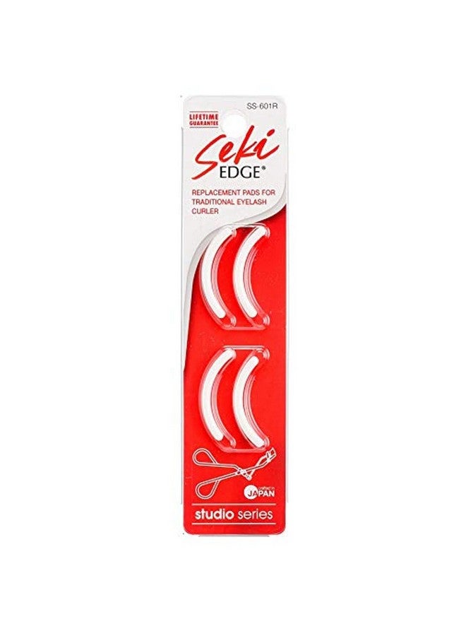 Seki Edge Eyelash Curler Replacement Pads (Ss601R) Pack Of 4 Silicone Eyelash Curler Refill Pads Maintain Curling Action Made In Japan - Image 1