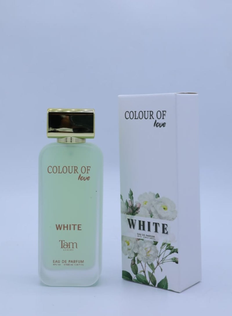 TAM PERFUMES COLOUR OF LOVE WHITE  EAU DE PARFUM 100ML - Image 1