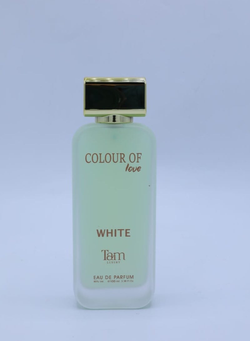TAM PERFUMES COLOUR OF LOVE WHITE  EAU DE PARFUM 100ML - Image 2