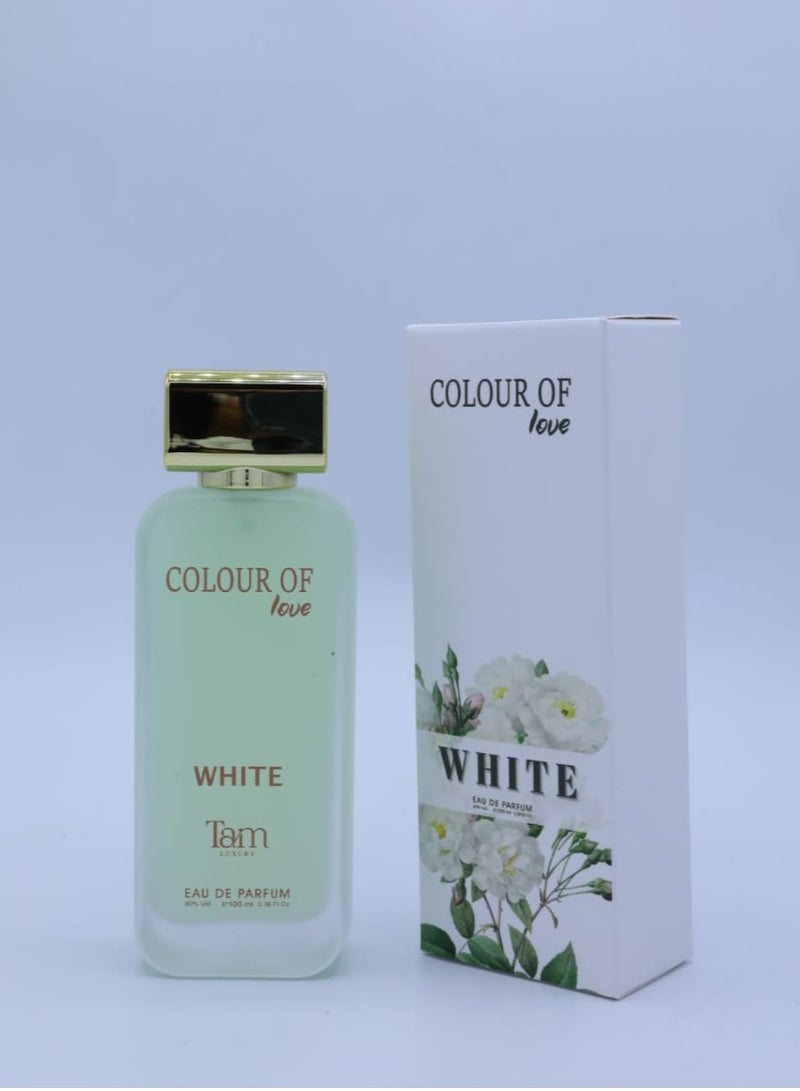 TAM PERFUMES COLOUR OF LOVE WHITE  EAU DE PARFUM 100ML - Image 3