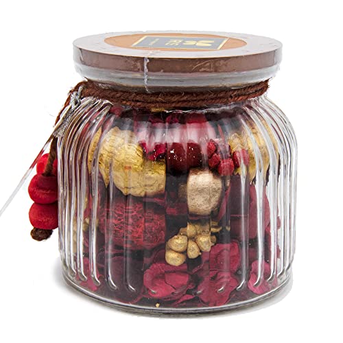 IRIS Decorative Potpourri in a Beautiful Ombre Jar with Wooden lid -Fragrance - Cherry Blossom - Image 3