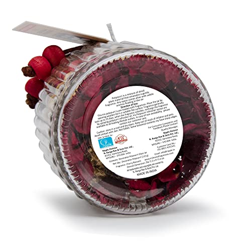 IRIS Decorative Potpourri in a Beautiful Ombre Jar with Wooden lid -Fragrance - Cherry Blossom - Image 4