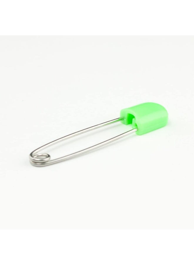 OsoCozy OsoCozy Diaper Pins - (Light Green) - Sturdy, Stainless Steel Diaper Pins with Safe Locking Closures - Use for Special Events, Crafts or Colorful Laundry Pins - Image 5