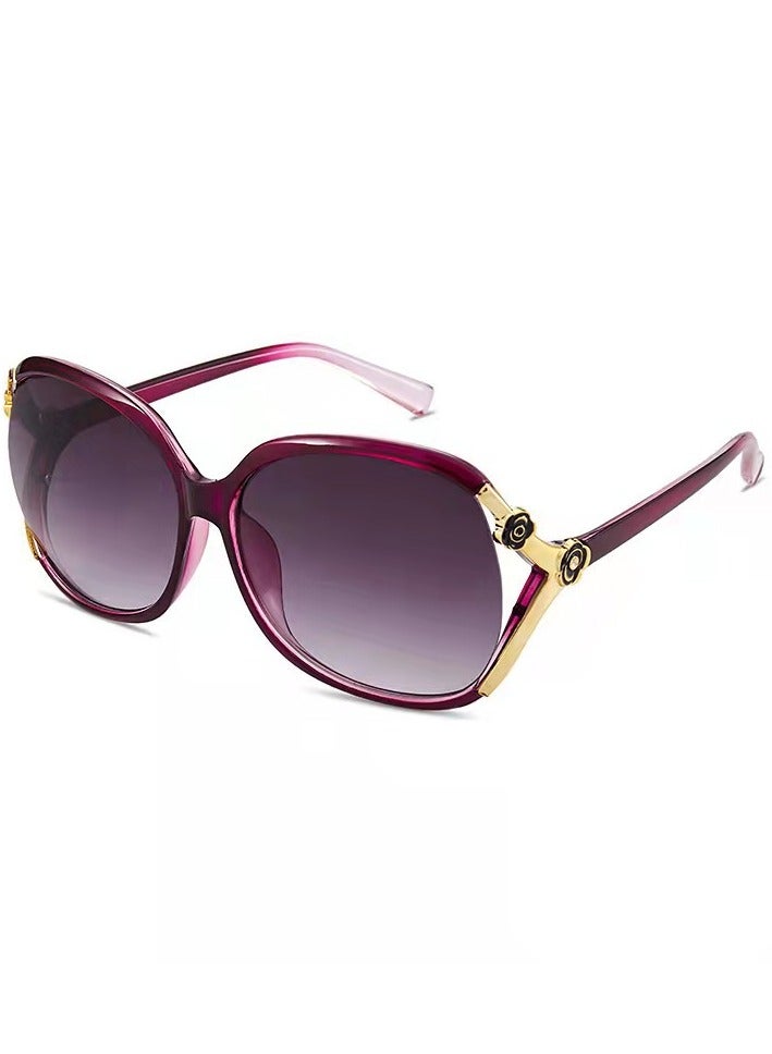 general Women's Oversized Polarized Sunglasses Ladies Large Tone Classic Fox Retro Versatile Sunglasses - Image 1