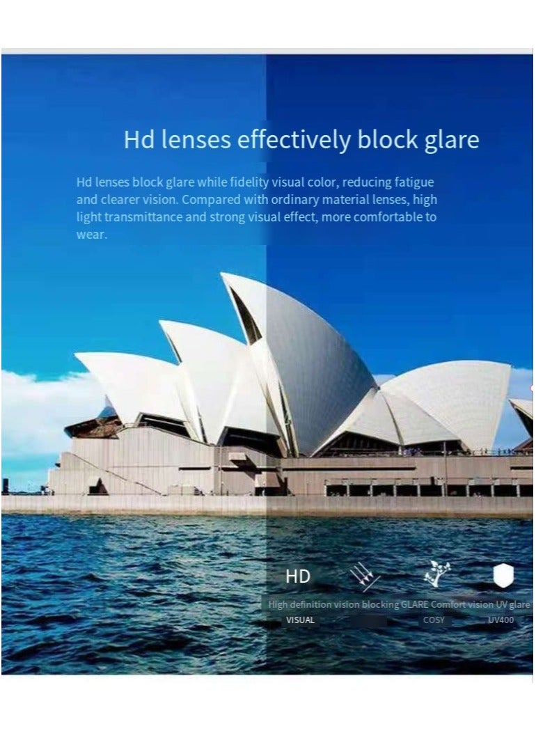 general Women's Oversized Polarized Sunglasses Ladies Large Tone Classic Fox Retro Versatile Sunglasses - Image 5