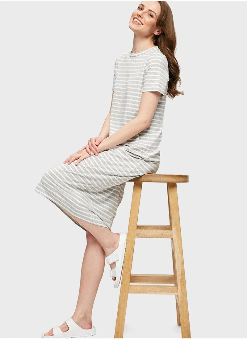 DOROTHY PERKINS Striped Crew Neck Dress
