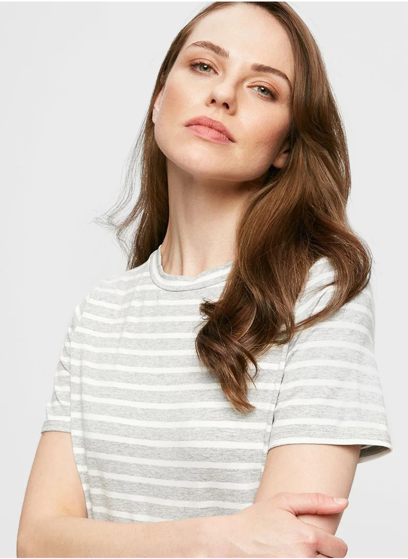DOROTHY PERKINS Striped Crew Neck Dress