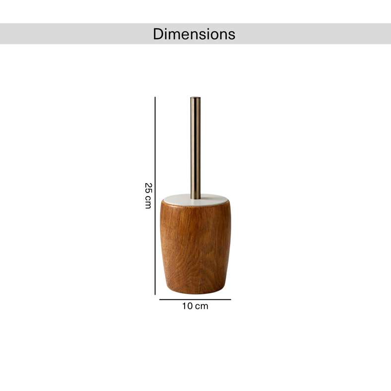 Pan Home Natural Oakroot Toilet Brush Holder - Image 5