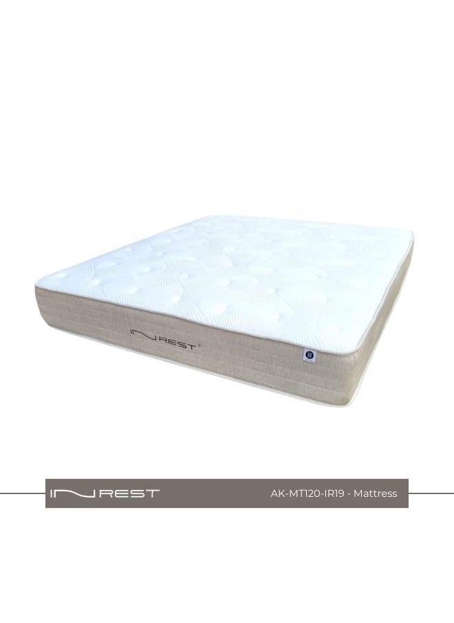 INREST 19 Luxury Medical Hotel Mattress - Single Size 120*200 cm, Ultra Softness with 27 cm Height, Comfortable Foam Layers, Pocket Spring System, Beige Board Design, Foam Side Support, Anti-Bacterial Fibers, Roll Packed for Easy Transport, 5-Year Dip Warranty - pzsku/ZC92F18E596748F5DFC19Z/45/_/1731681135/6cdc285d-d3db-4a2e-baae-37db8546b781