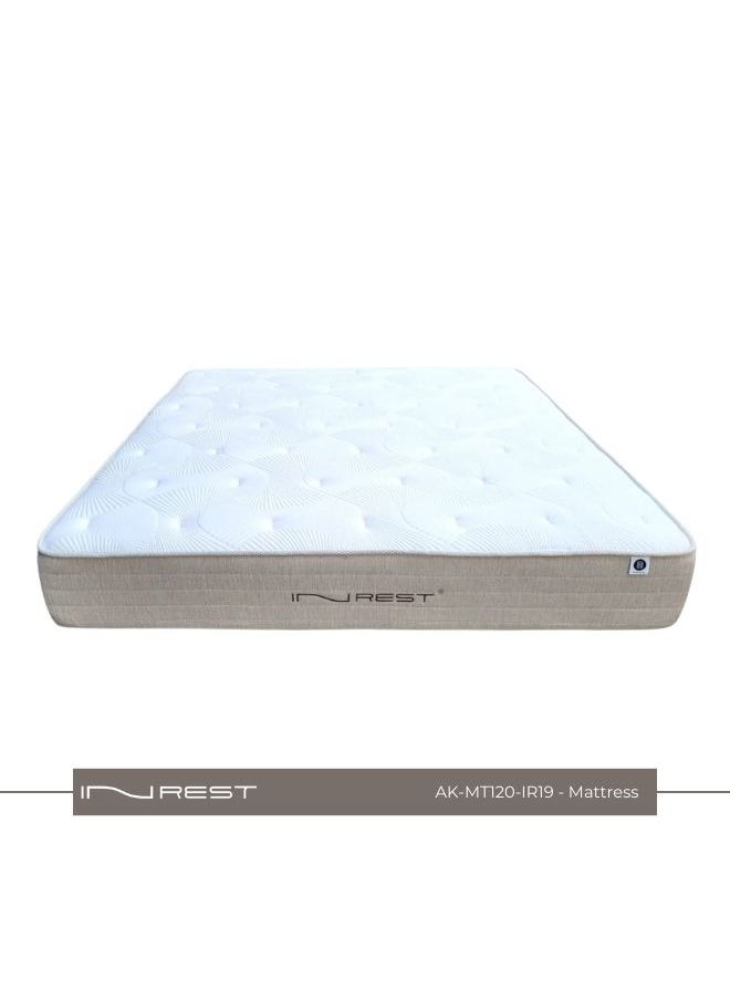 INREST 19 Luxury Medical Hotel Mattress - Single Size 120*200 cm, Ultra Softness with 27 cm Height, Comfortable Foam Layers, Pocket Spring System, Beige Board Design, Foam Side Support, Anti-Bacterial Fibers, Roll Packed for Easy Transport, 5-Year Dip Warranty - pzsku/ZC92F18E596748F5DFC19Z/45/_/1731681151/3b34d661-8908-48dd-98d7-e5839db84f2b